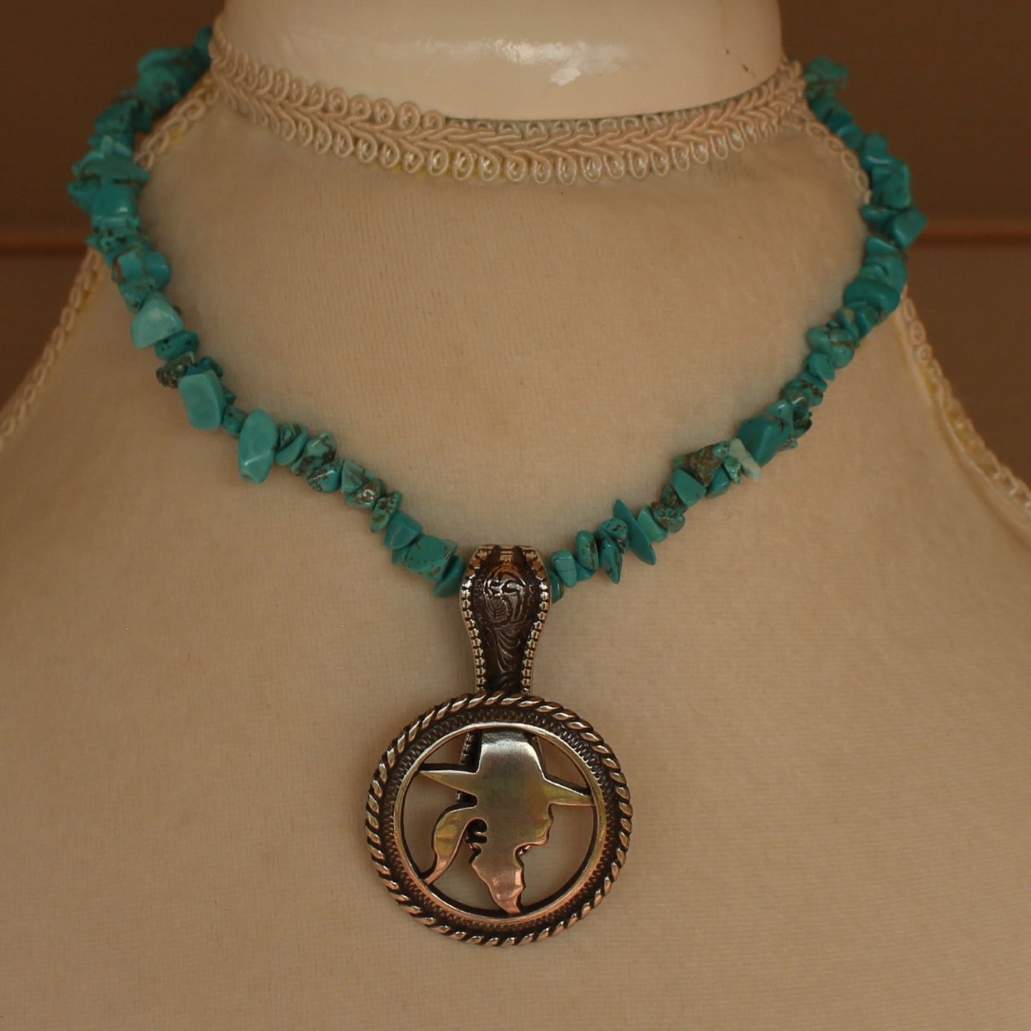 Cowgirl Turquoise Chunky Necklace