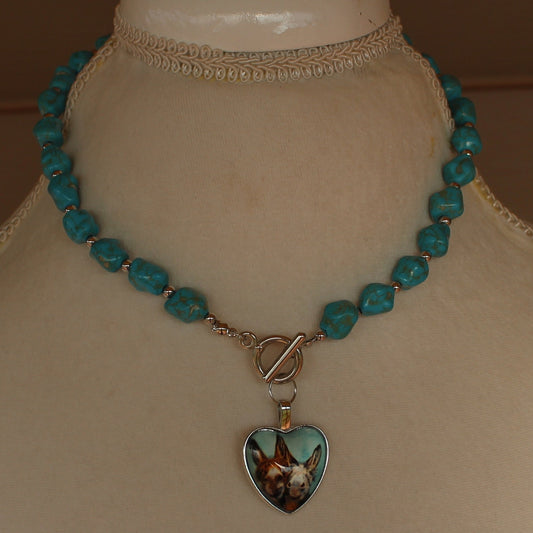 Mule Heads Chunky Necklace