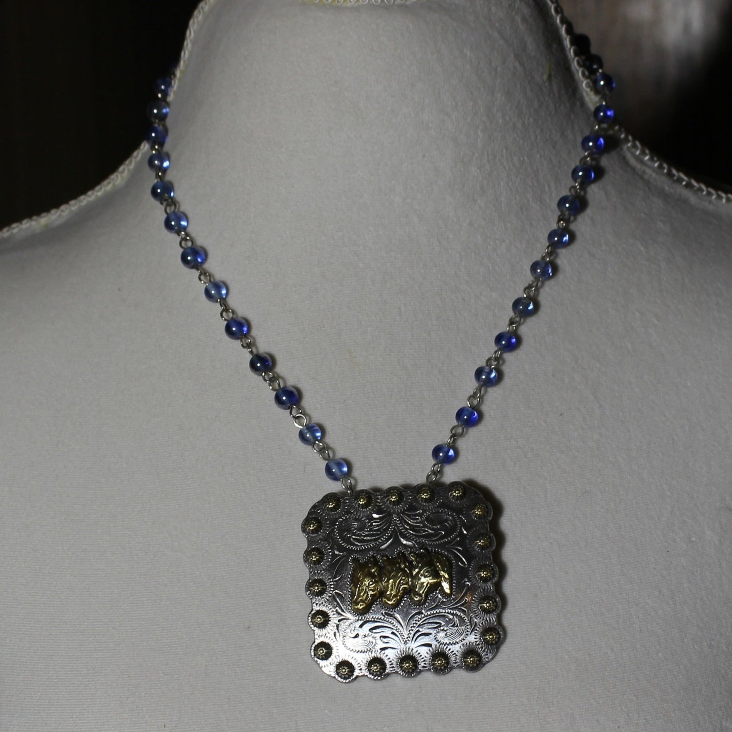 Three Horse Heads Necklace