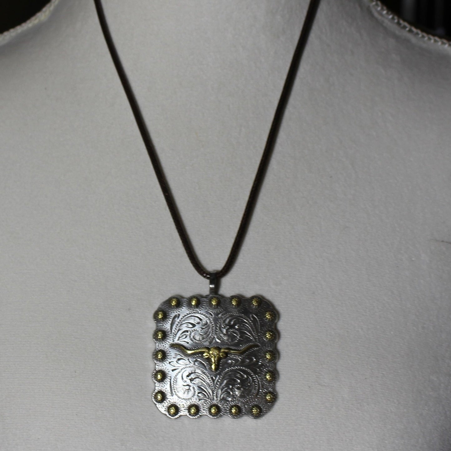 Steer Head Necklace