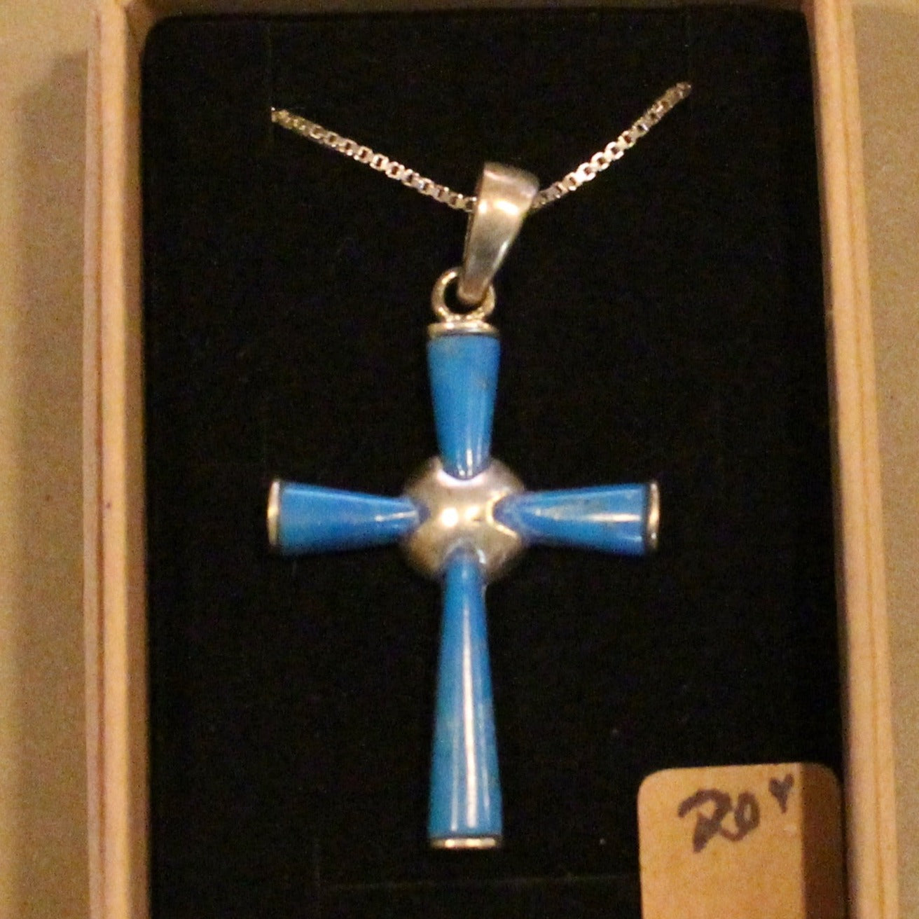 Blue Cross Necklace