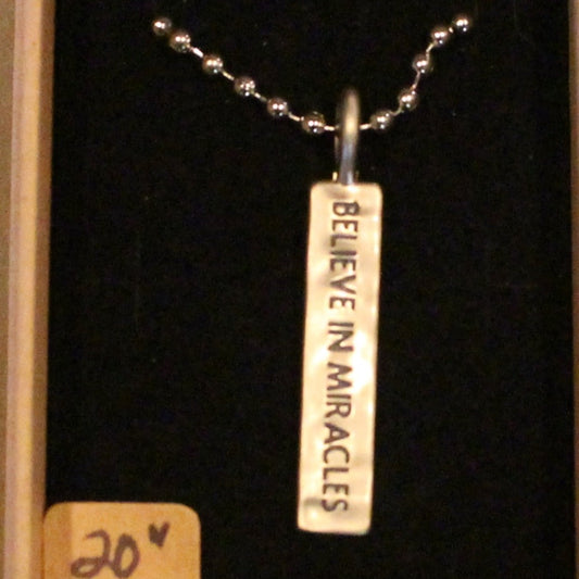 Believe in Miracles Necklace