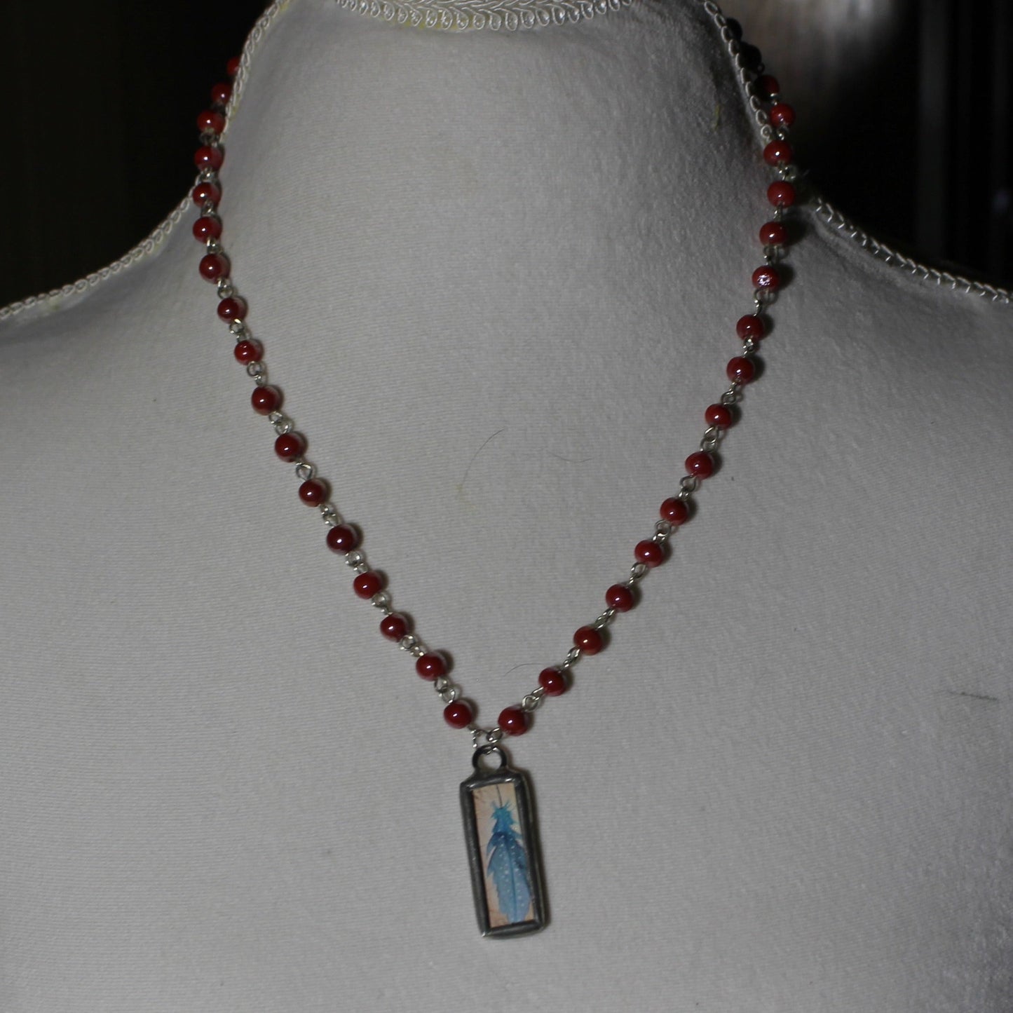 Rodeo Pendant Beaded Necklace