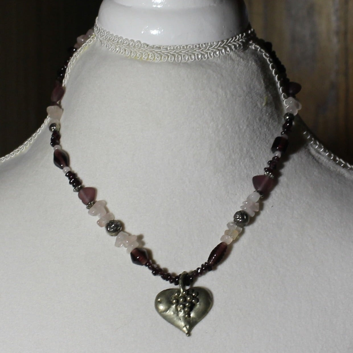 Beaded Heart Pendant