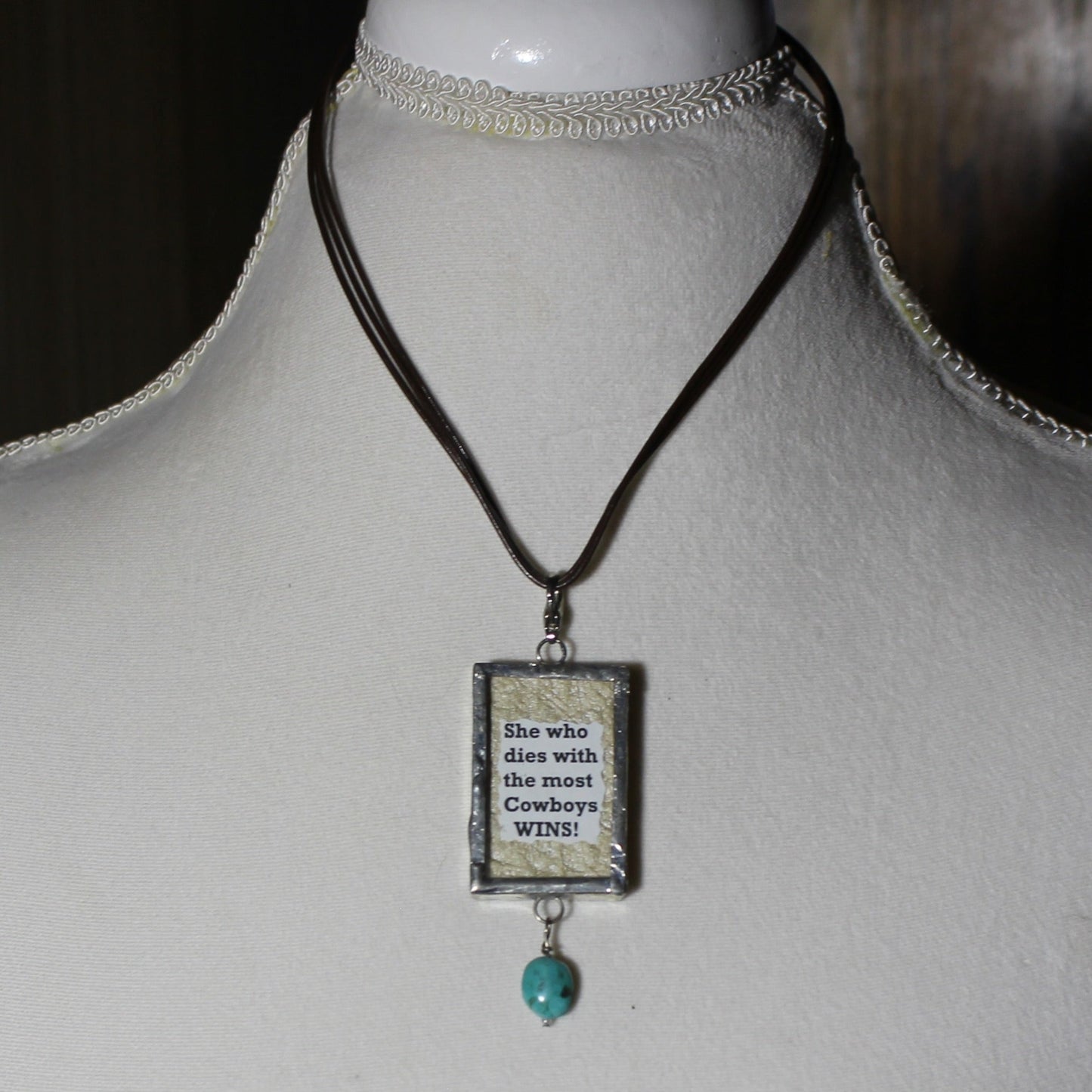 Glass Pendant Necklace