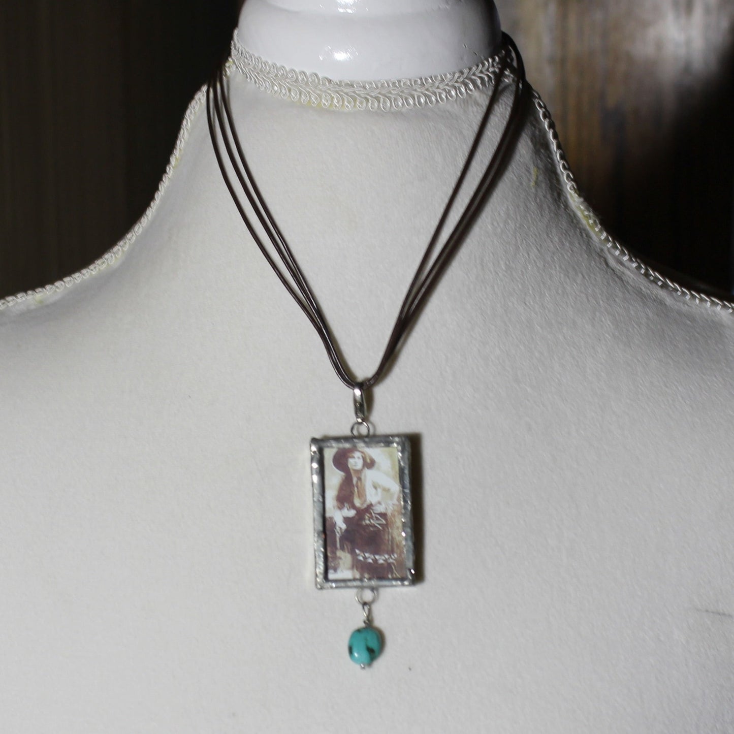 Glass Pendant Necklace