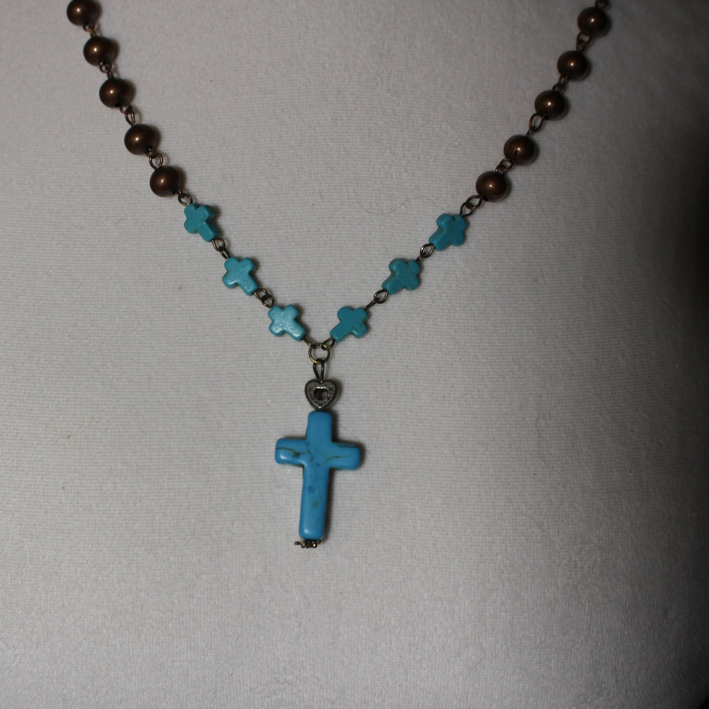 Turquoise Cross Necklace