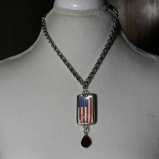 American Flag Necklace